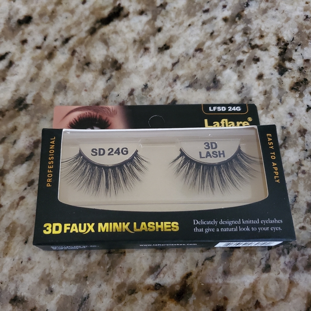🆕  2PCS /  LAFLARE 3D FAUX MINK LASHES LFSD 24G